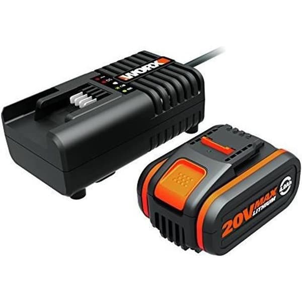 Batteri - WORX - WA3604 - 20 V - 4000 mAh - Laddare ingår