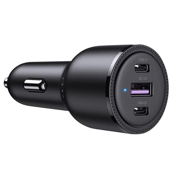 Bil-laddare 2xTyp-C, USB, 69W - Ugreen (20467) - Svart