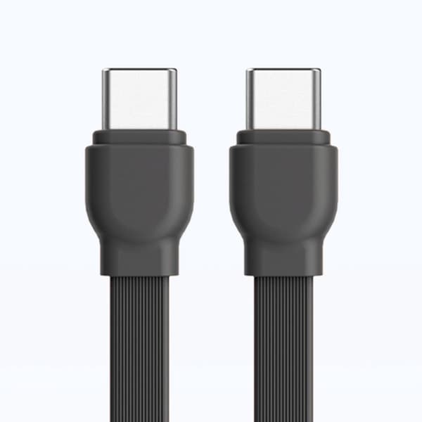 Dudao Powerbank 10000mAh 22.5W USB-C med USB-C-kabel - Grå