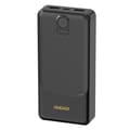 Miniatyrbillede 1 af 2: Dudao Powerbank 20000mAh 10W med USB, USB-C og MicroUSB - Svart
