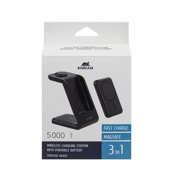 Mobil opladerstativ wrl 15w/magsafe 4917, Rivacase