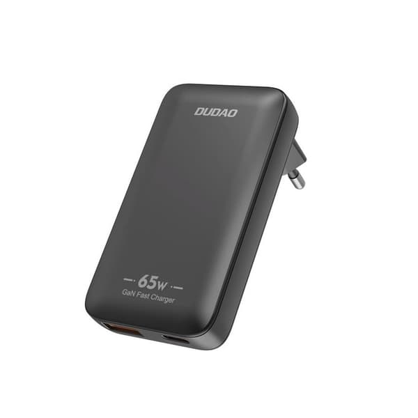 Dudao GaN USB-matkalaturi 65W USB- ja USB-C PD:llä - Svart