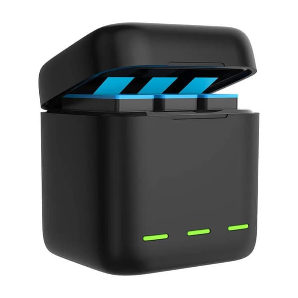 Box Telesin tre-kanals oplader +2 batterier til GoPro Hero 12/11/10/9