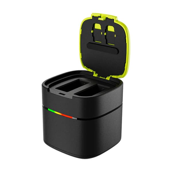 TELESIN Box dual-kanal oplader til GoPro Hero 12/11/10/9 (hurtig opladning)
