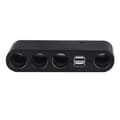Miniatyrbild 3 av 3: 4 Way New Multi Socket Cigarettändare USB-kontakt laddare Adapter RE29FE