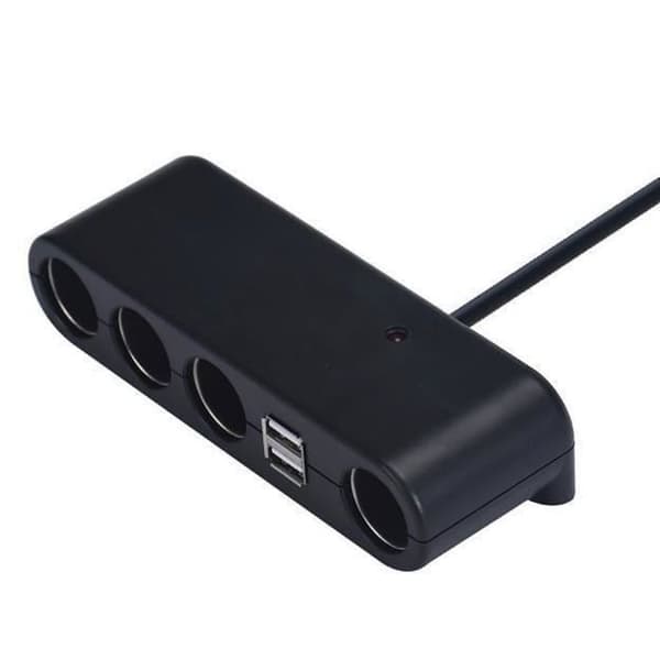 4 Way New Multi Socket Cigarettändare USB-kontakt laddare Adapter RE29FE