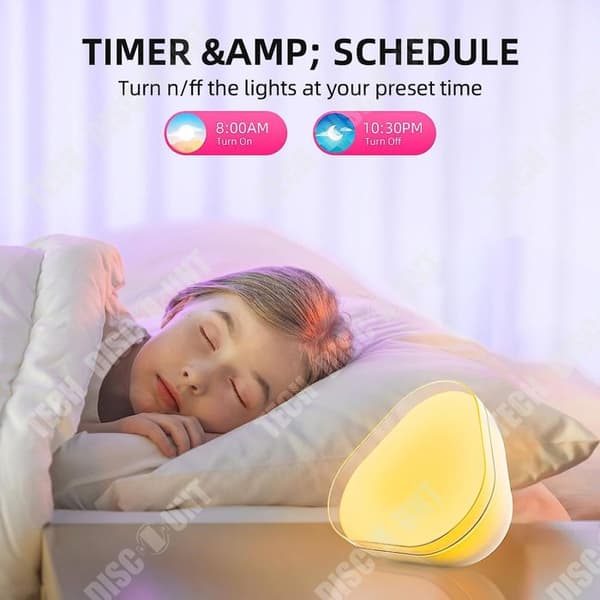 TD® Smart Night Light WIFI Mood Light för sovrum Tuya App Mood Light för Office