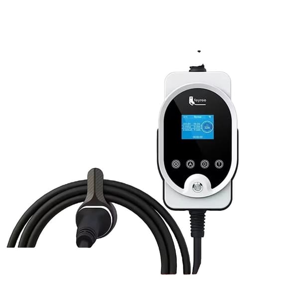 EV-laturi, 7.6 kW nopea lataus, älykäs Wi-Fi-ohjaus,TYYPE2, 7KW APP EI Adapteria