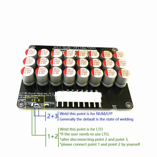 Aktiv Equalizer Balancer, 16S Konfiguration, 5A Ligevægtstrøm,12-16S 5A