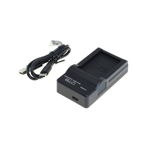 Batteriladdare för Panasonic DMW-BCL7E med USB-C-anslutning