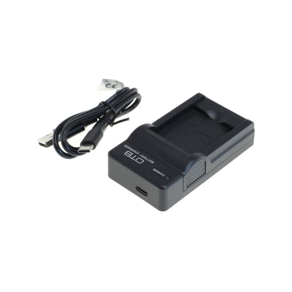 Batterioplader til Panasonic DMW-BCM13E med USB-C-forbindelse