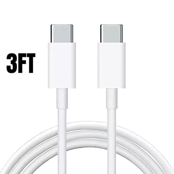 USB C - USB C -pikalatauskaapeli PD 20 W Cube iPad Prolle/iPhone 15:lle/Samsung 1 metri (2 kpl)