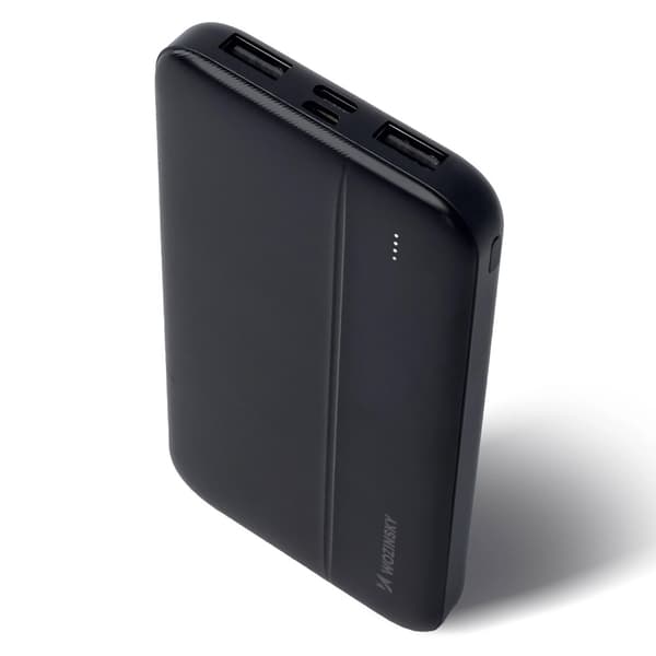 Powerbank 10000mAh med 1xUSB-C og 1xUSB - Svart