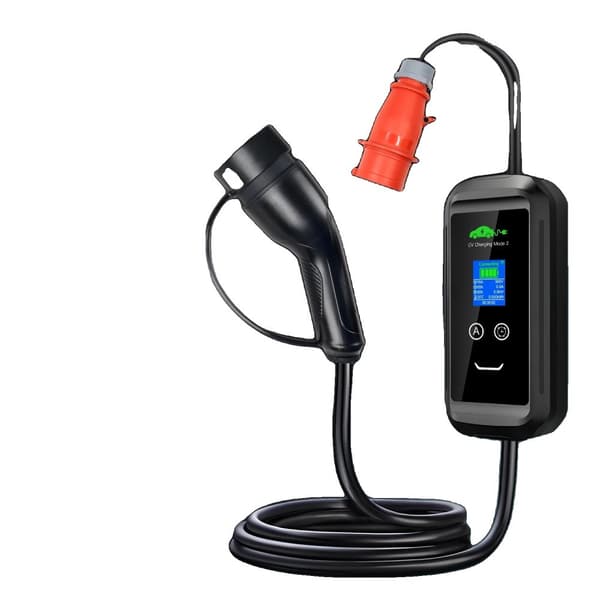 EV-laddare, 11 kW effektutgång, justerbar ström upp till 16 A,TYP2