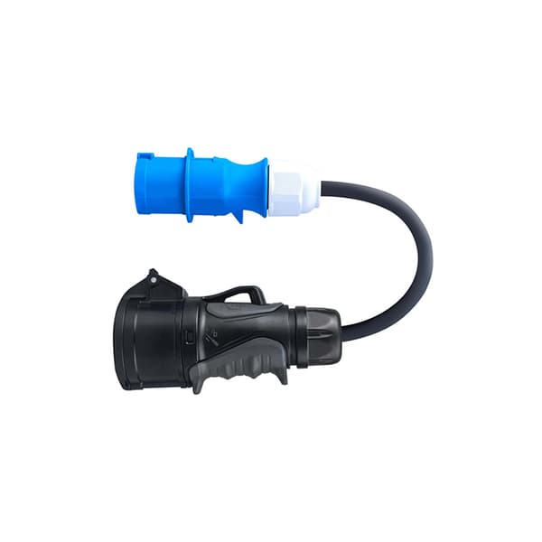Green Cell - Energiadapter Blå CEE 16A 230V 3P til Rød CEE 16A 400V 5P