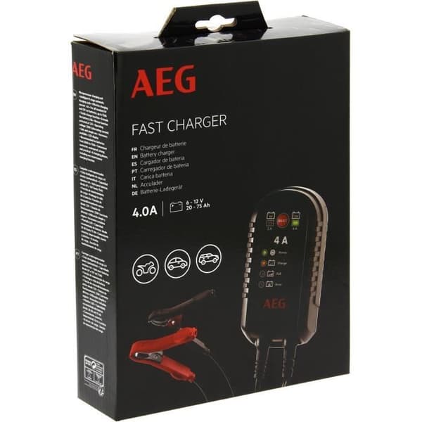 Batteriladdare - AEG - 5183 - 4000 mA - Upp till 75 Ah - 230V
