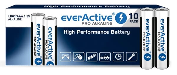 Alkaliske batterier AAA / LR03 - 10 stk.