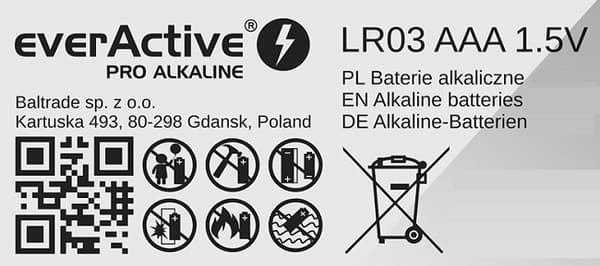 Alkaliske batterier AAA / LR03 - 10 stk.
