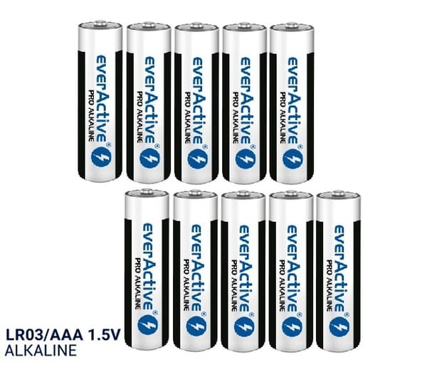 Alkaliske batterier AAA / LR03 - 10 stk.