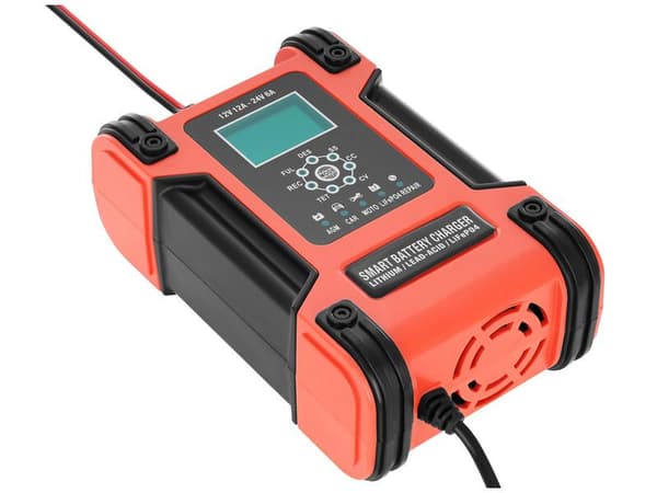 Azo Batteriladdare BC-12 (12V-12A) / (24V-6A) AGM / LiFePO4 / GEL