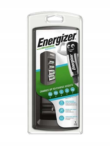 ENERGIZER Universal Oplader R6 R3 R14 R20 9V Sort