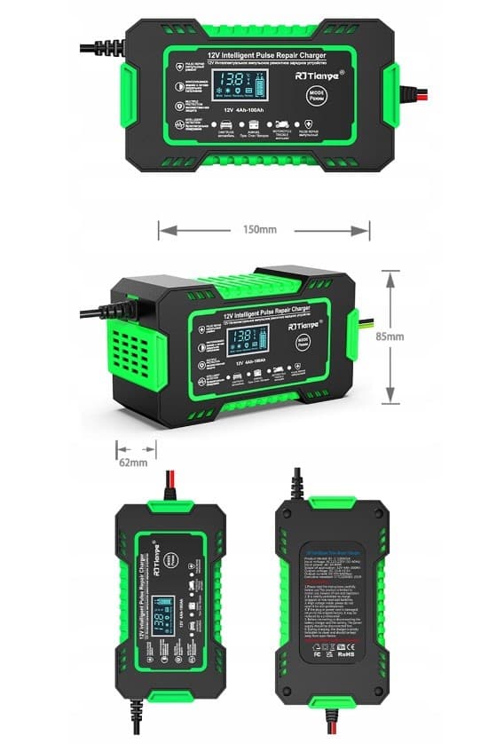 Akkulaturi RJ Tianye RJ-C 120501A 12V, 6A