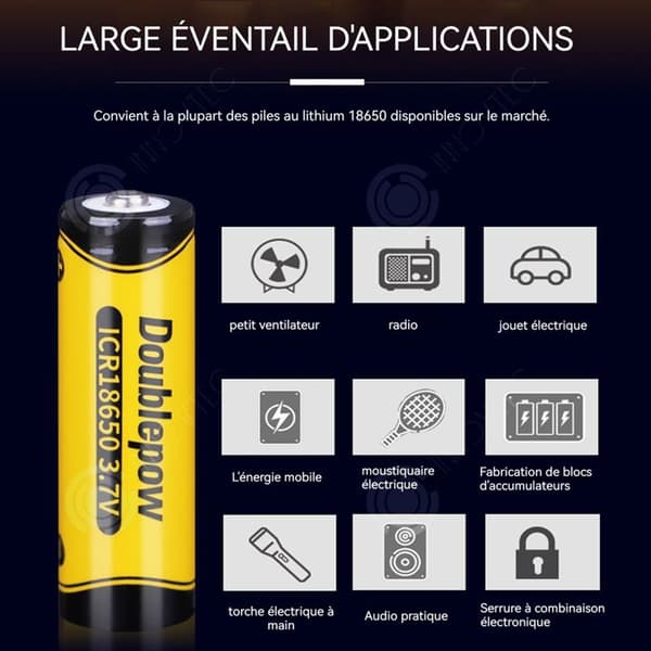 INN Uppladdningsbara batterier 6st 1200mah 3,7v 18650 Batteri Högkapacitet Uppladdningsbart batteri Batterier Laddare med förvaringsbox
