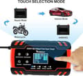 Miniatyrbild 5 av 6: Batteriladdare - Intelligent - 12V/24V - 8A - LCD-skärm - Flera skydd