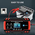 Miniatyrbild 6 av 6: Batteriladdare - Intelligent - 12V/24V - 8A - LCD-skärm - Flera skydd