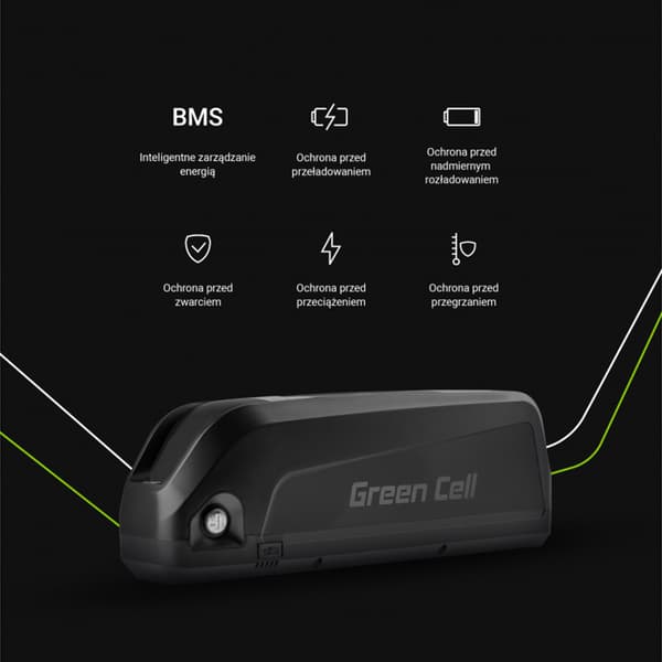 GreenCell-E-Bikesähköpyöränakkulaturilla48V18Ah864WhLi-IonXLR3PIN