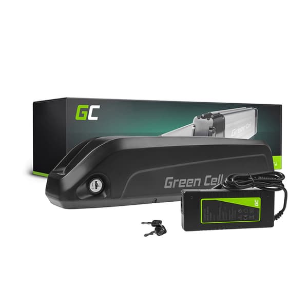 GreenCell-E-cykelbatterimedoplader36V13Ah468WhLi-Ion5,5x2,1mm