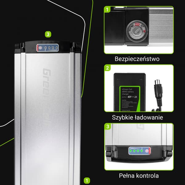 GreenCell-Sähköpyöränakkulaturilla36V12Ah432WhLi-IonRCA