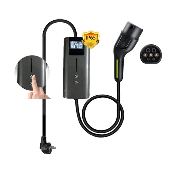 Bärbar EV-laddare, Typ 2-kompatibilitet, IP65 vattentålig,ASY 3.5KW 4M