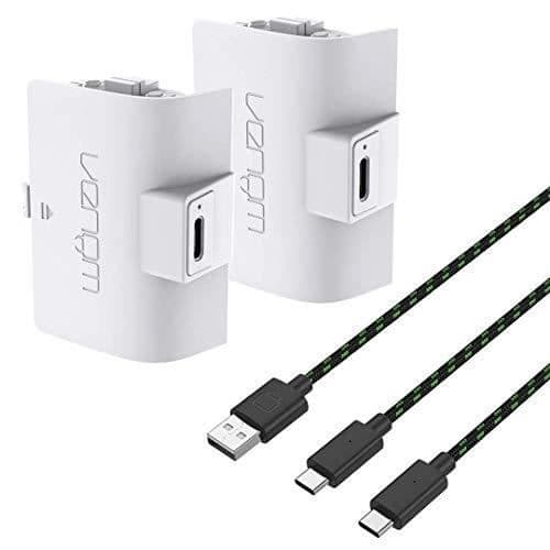GIFT HÖG KAPACITET DUBBEL UPPLADDNINGSBART BATTERIPACK 1100MAH - VIT