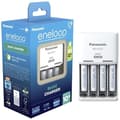Miniatyrbild 3 av 3: NiMH-laddarblock med Panasonic Basic BQ-CC51-batterier + 4x eneloop AAA