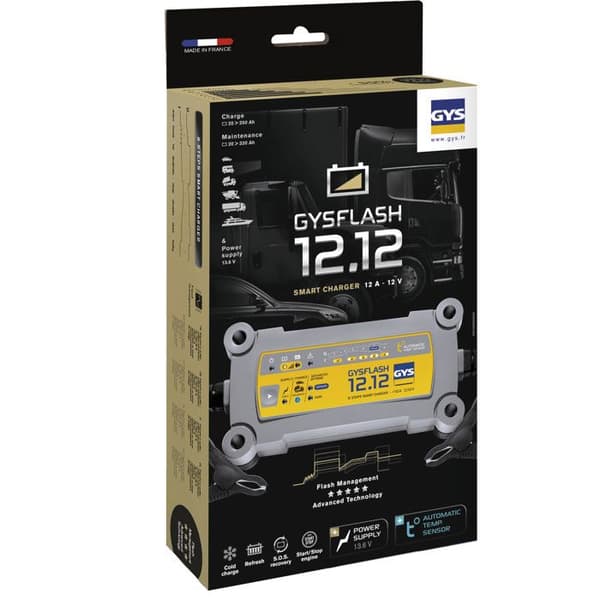 Automatladdare - GYS - GYSFLASH 12.12 - 12V - 12A