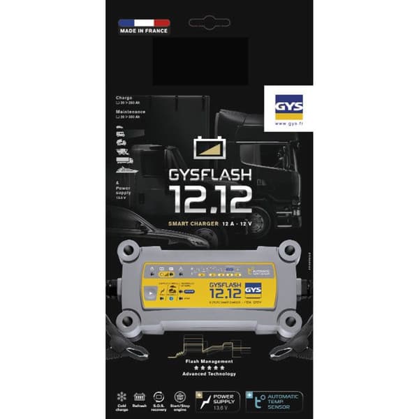 Automatladdare - GYS - GYSFLASH 12.12 - 12V - 12A
