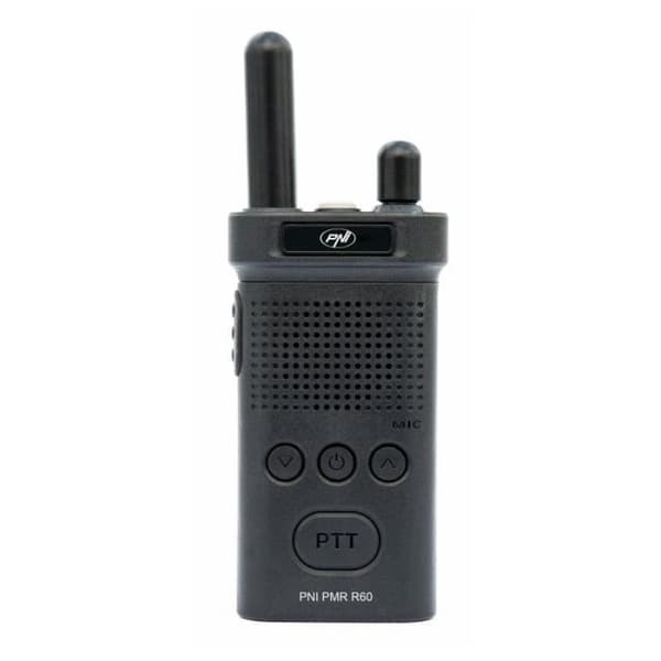 Bärbar radio station PNI PMR R60 446MHz 0.5W Skanning lås med nyckel SOS Batteriövervakning 1200mAh