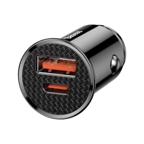 Baseus Dual USB Typ C billaddare 30W USB 3.0 Quick Charge 4.0 3.0 för Samsung Huawei Super Charging
