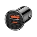 Miniatyrbild 3 av 6: Baseus Dual USB Typ C billaddare 30W USB 3.0 Quick Charge 4.0 3.0 för Samsung Huawei Super Charging