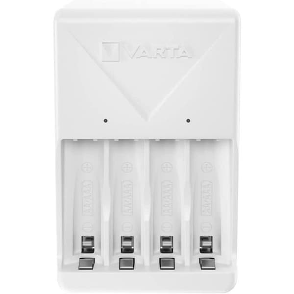 Laddare - VARTA - Plug-laddare - Vit - 4 uppladdningar - 2100 mAh