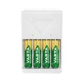 Miniatyrbild 2 av 4: Laddare - VARTA - Plug-laddare - Vit - 4 uppladdningar - 2100 mAh