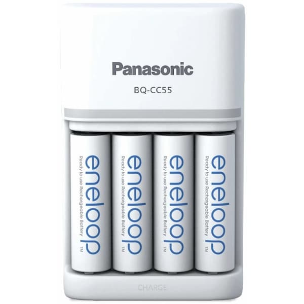 Batteriladdare PANASONIC Eneloop Smartplus BQ-CC55 + 4x AA 2000 mAh (K-KJ55MCD40E)