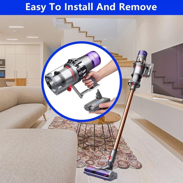 Batteri kompatibelt med Dyson V10 modeller, 25.2V, 2500mAh, 63Wh