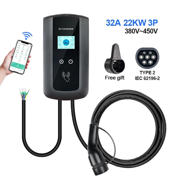 Sähkölatauslaite, 22 kW Teho, Tyyppi 2 Liitin, Sovellushallinta,22KW, TYYPE2