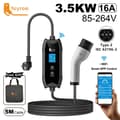 Pikkukuva 2 / 2: Type 2 EV-laturi, 16A latauskapasiteetti, älykäs sovellushallinta,APP- EU Schuko -pistoke, TYYPE2