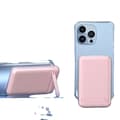 Miniatyrbillede 1 af 2: Bærbar trådløs powerbank, 10000mAh kapacitet, 22,5W hurtigopladning,Lyserødt lyn