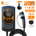 Miniatyrbillede 2 af 2: EV-lader, 7,6KW/11KW/22KW effekt, smart app kontrol,16A 11KW 3Fase, TYPE2