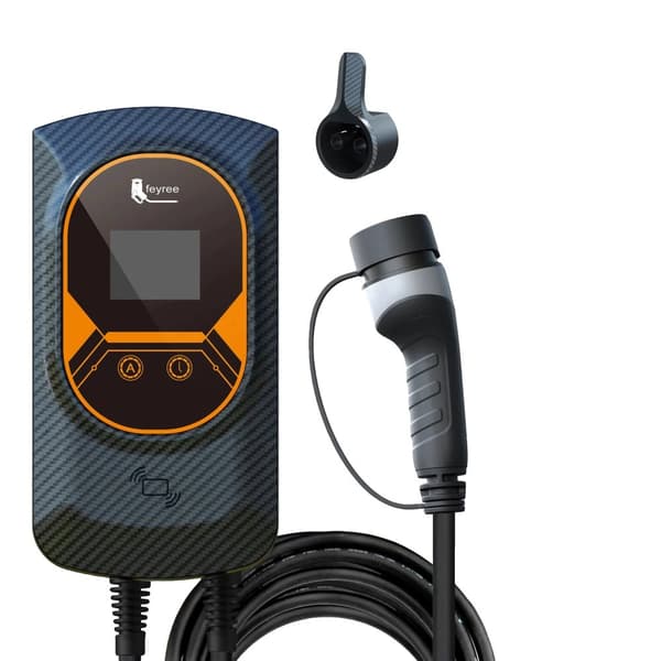 EV-lader, 7,6KW/11KW/22KW effekt, smart app kontrol,16A 11KW 3Fase, TYPE2