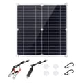 Miniatyrbillede 1 af 2: Bærbar solpanel, 12W~15W effektudgang, 18V spænding, dual USB opladningsport,40A